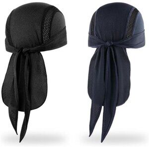 Do Rag Skull Cap Helmet Liner Cooling Mesh Sweat Wicking Bandana Cap Men